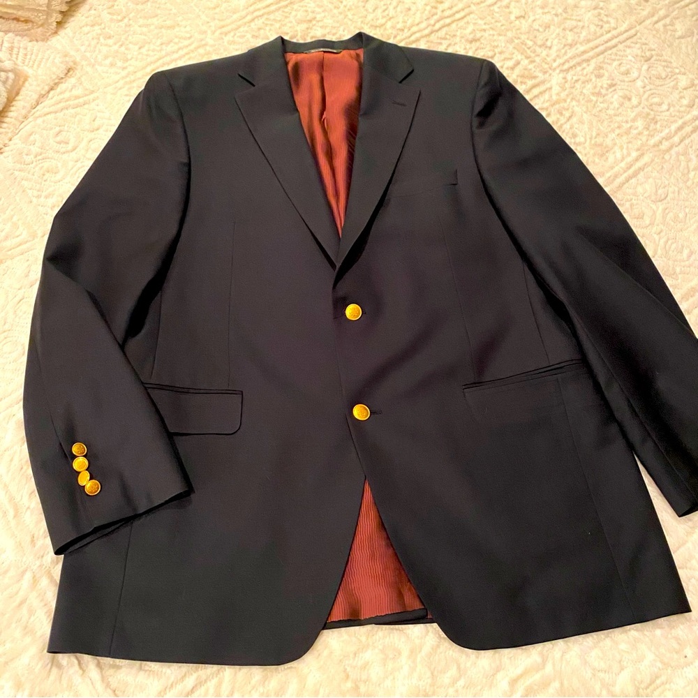 Thomas More men’s Super Saville Row Collection 110’s Italian wool sport coat